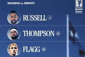 独行侠首发：拉塞尔&克莱搭档后场 浓眉打4 外加弗拉格&莱夫利